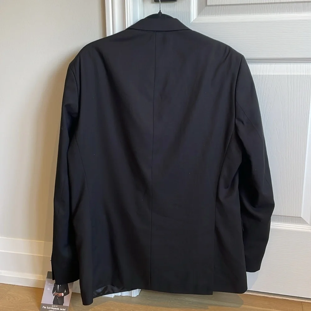 Kenneth Cole Reaction Mens Slim Fit Flex Techni-Cole 2-Piece Suit Jacket Pants - Picture 8 of 16